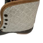 Simply Southern  Grey/Brown Lace Up Duck Boots with Plaid Lining Photo 3