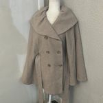 Calvin Klein Tan Double Breasted Wool Swing Coat Size L/XL NEW Indie Vanguard Photo 2
