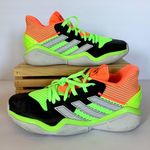 Adidas Black/White/Orange/Neon Green  Harden Stepback Signal Coral Sneakers Photo 0