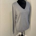 Worthington  Light Gray V-Neck Sweater Photo 1