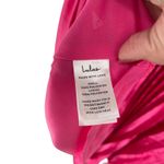 Lulus  Strapless Pleated Maxi Dress Hot Pink XL Photo 4