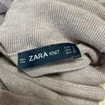 ZARA Women's Pink Knit Long Sleeve Pearl Button Turtleneck Sweater Top Size M Photo 3