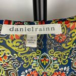 Daniel Rainn ‎ Navy Hearts Sleeveless Sheer Blouse Photo 3