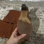 Frye Camel Brown Leather Tall Heeled Boots Size 10 US Photo 3