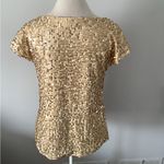 Dressy gold sequined top 🌟🌟🌟 Size L Photo 1