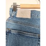 Everlane The Way High Denim Shorts Blue Raw Hem Size 28 Photo 4