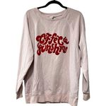 Wildfox Coffee & Sunshine Crewneck Pink Pullover Sweatshirt Sz M Photo 1