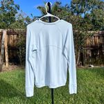 Lululemon  Its Rulu Run Long Sleeve Shirt in Blue Linen Size 10 Photo 3