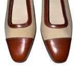 Salvatore Ferragamo Women's Flats Brown Beige Size 8 AAAA Narrow Slip On Casual Photo 8