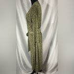 Renee C Women’s Knit Wrap Maxi Olive Green Black long Sleeve Dress Sz 2XL NWOT Photo 3