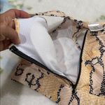 Chic Beige and Black Snake Print Tank Top Size M Photo 2