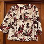 Dress Barn  Jacket - Floral Button Down w/ Pockets - Overcoat - 3/4 Length Sleeves Photo 3