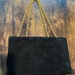 VINTAGE: Block | women’s classic suede handbag Gold Photo 1
