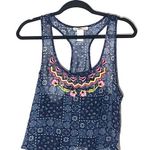 Love Squared  Sheer Embroidered Crop Top Large Photo 0
