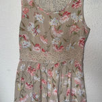 LC Lauren Conrad  Tan‎ Sleeveless Scoop Neck Midi Sundress Photo 0