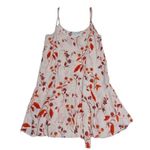 THAKOON Pink Leaf Tank Dress Ruffle Mini Floral Womens 8 RTR Dainty Coquette Top Photo 1