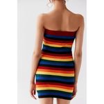 Urban Outfitters  Medium Strapless Rainbow Stripped Tube Mini Dress Photo 1