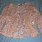 Allegra K Pink lace blouse Photo 0