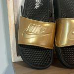 Nike  Gold Slide Sandals Womens 6 Photo 1