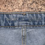 Old Navy blue lightly distressed O.G. Straight Secret smooth pockets jean shorts Photo 4