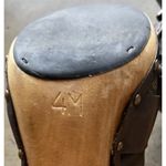 Michael Kors  Leather Studd Wood clogs Luggage Brown Platform Heels Womens Size 4 Photo 10