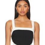 Amanda Uprichard Porsha Top in Black & Ivory Photo 0