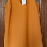 Lucy Paris Women Mustard Sleeveless Mandarin Collar Dress NWT-XS Photo 0
