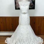 Stunning New Enzoani Harmony Mermaid Wedding Gown! White Size 10 Photo 0