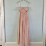 Birdy Grey NWT  Christina Convertible Vintage Blush Pink Tulle Maxi Dress Photo 9