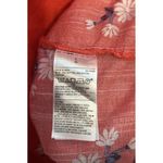 Old Navy  Women's Peasant Floral Red Shirt Sz‎ Large Summer Vacation Casual Photo 4