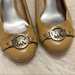 Michael Kors MICHAEL Fulton Leather High Heel Shoes Beige Size 8.5 Photo 0