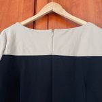 Talbots Dress Short Sleeve Knee Length Stretch Black Tan Size 18 Woman Petite Photo 5