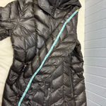 Calvin Klein  Packable Down Brown Lightweight Puffer Hooded Black Coat Size M Photo 8