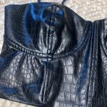 EXPRESS ✨NWOT✨ Snake Pattern Leather Crop Tank Photo 1