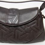 Vintage Dunlop Leather handbag, shoulder bag Brown Photo 4