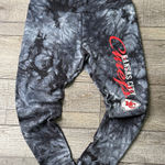NFL Kansas City Chiefs Black Tie-Dye Leggings Photo 0