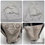 Coach  Drifter Tea Rose Gray Beige Leather Bag Handle Crossbody Shoulder Purse Photo 4