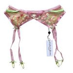 For Love & Lemons Victoria's Secret Lace Strawberry Garter Belt Pink Medium Photo 0