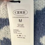 Cider  Blue and White Floral Knit Sweater Photo 5