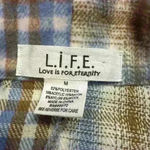 L.I.F.E love is for Eternity button down size M Blue Size M Photo 1