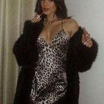 ZARA  maxi dress cheetah leopard animal print slip satin evening party cocktail  Photo 0