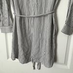 Soft Pinstripe Shirt Dress Photo 10