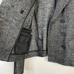 J.Crew  Thandie Stretch Wool Blend Black Gray Marled Tweed Blazer Jacket Womens 6 Photo 6