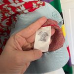 Alice + Olivia  Cardigan Minako‎ Multipattern V-Neck Button Front Floral Sweater Photo 3