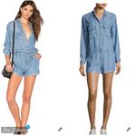 Rails Johnny Indigo Chambray Romper Photo 1