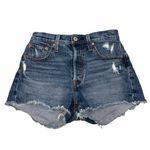 Levi's Levi’s 501 Original Fit High Rise Cutoff Distressed Denim Jean Shorts size 25 Photo 1