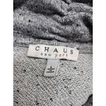 Chaus New York Poly/ Cotton Knit A line Dress Belt Gray/Black Speckled Sz L Black Size L Photo 4