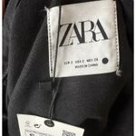 ZARA  Black Studded Button Down Shirt Women’s Small Western Oversized Top NWT Photo 5