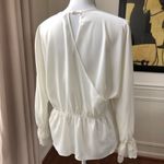 Laundry by Shelli Segal Laundry Shelli Segal Satin Blouse Cross Back NWT S Photo 5