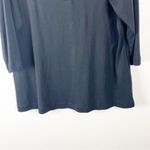 Duluth Trading Company DULUTH TRADING 100% Cotton Black 3/4 Sleeves Button Detail Tunic Top, Size XL Photo 4